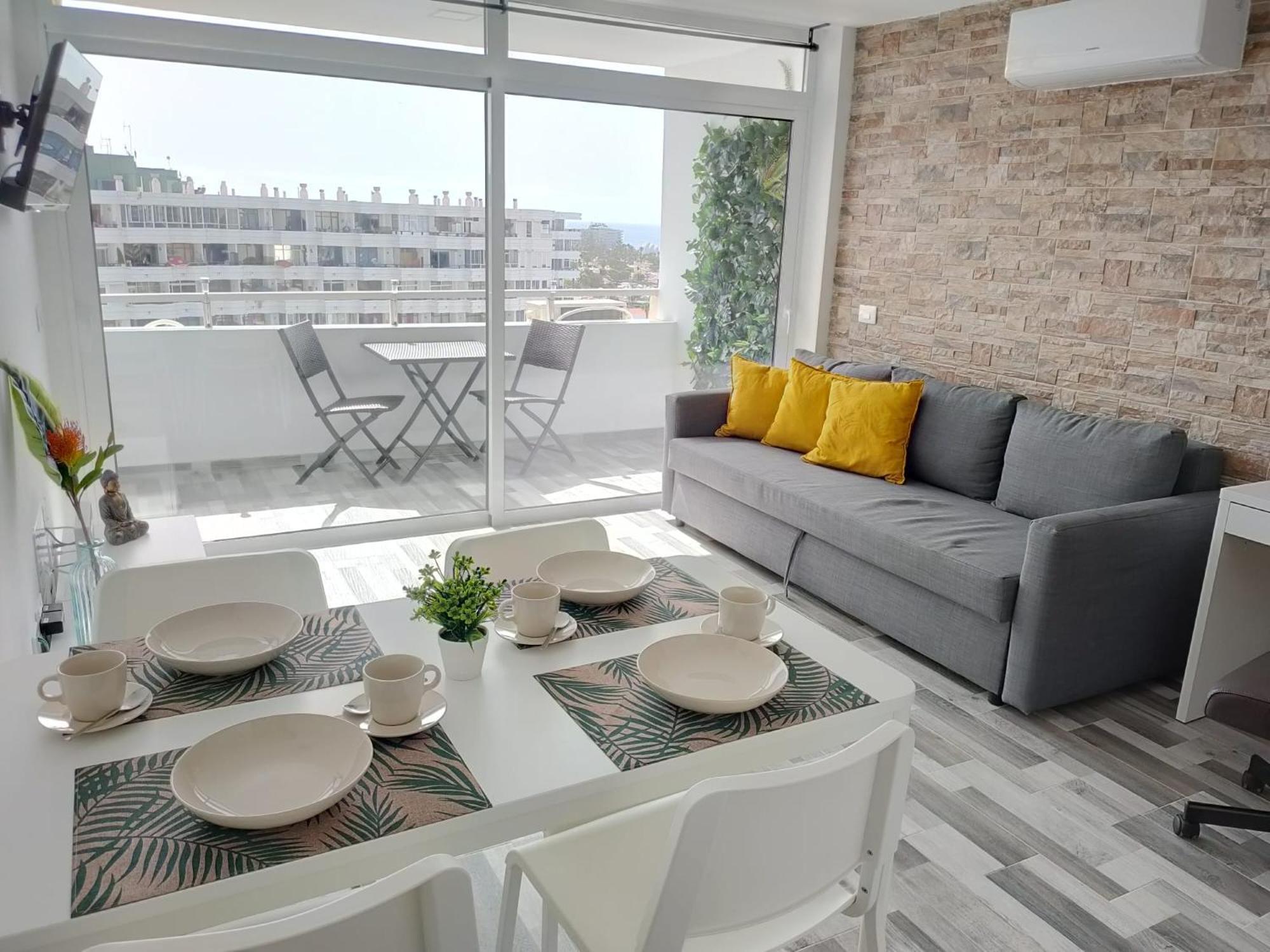 Blue Sky, Apartamento Vista Oceano Playa del Ingles  Bagian luar foto